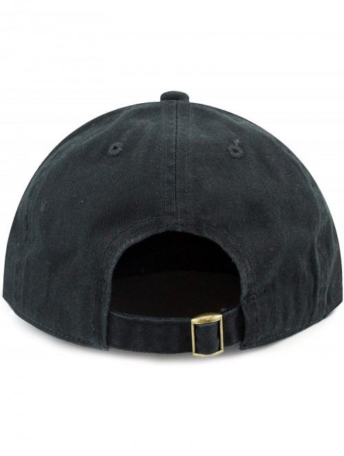 Baseball Caps Unisex Blank Washed Low Profile Cotton & Denim & Tie Dye Dad Hat Baseball Cap - Black - CP12FT0VPDX $11.70