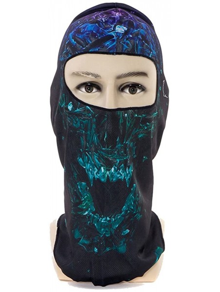 Balaclavas Unisex Skeleton Skull Ghost Windproof Ski Face Mask Motorcycle Cycling Balaclava Hood for Men Women - C - CM18LYI8...