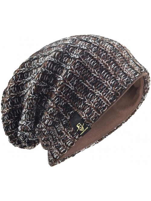 Skullies & Beanies Men's Slouchy Beanie Knit Crochet Rasta Cap for Summer Winter - Mixtz-grey - CP12O62TVYO $15.16