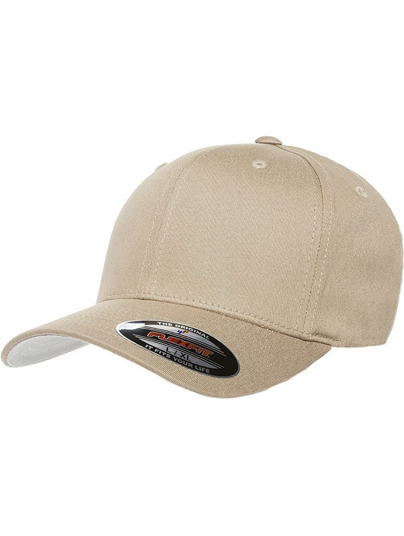 Baseball Caps Premium Original Fitted Hat Small/Medium Khaki - CQ129EIMAHZ $10.43