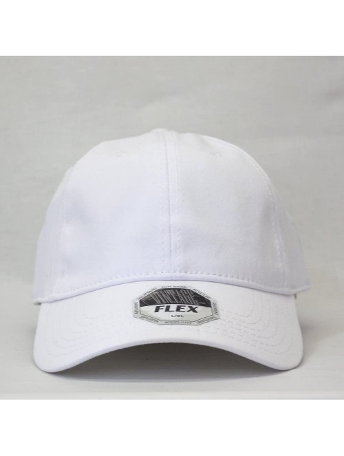 Baseball Caps Vintage Year Stretchable Cotton Flex Six Panel Anti-Odor Sweatband Baseball Cap - White - CX182AXNUQO $17.28