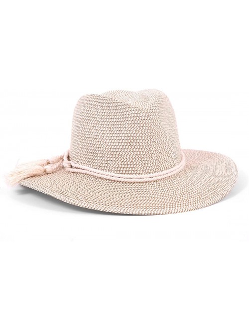 Sun Hats Women's Taylor Fedora Sunhat Packable- Breathable & UPF Rated - White Tweed - CS18690I9CS $46.06