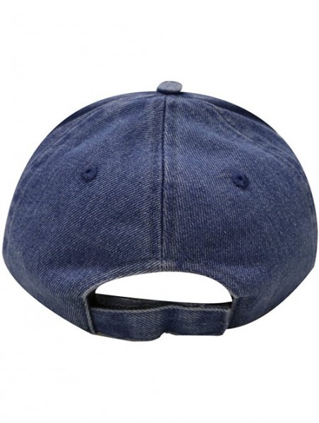 Baseball Caps Giraffe Cotton Baseball Dad Caps - Denim - CE12MX0GHS8 $16.62