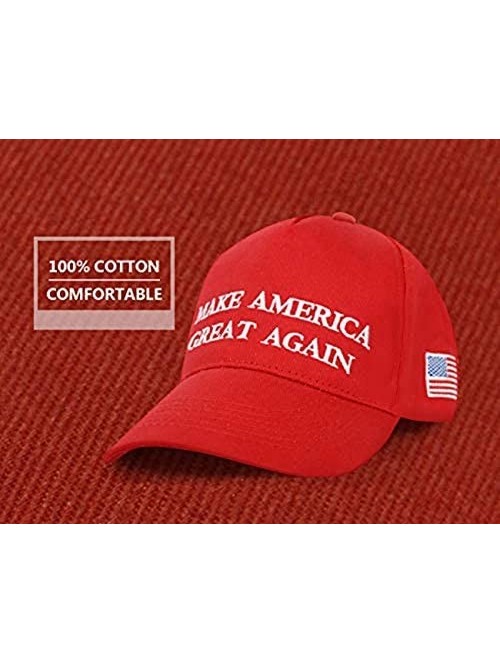 Baseball Caps Trump Hat 3D Embroidered Keep America Great Donald Trump 2020 Cap Adjustable Baseball Caps Women and Men - CD19...