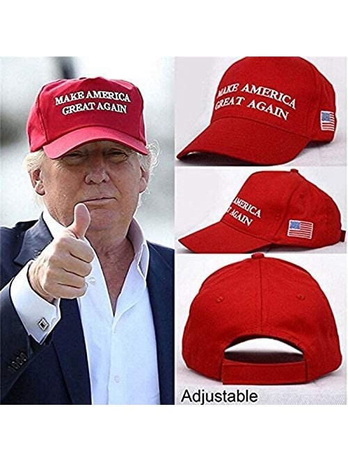 Baseball Caps Trump Hat 3D Embroidered Keep America Great Donald Trump 2020 Cap Adjustable Baseball Caps Women and Men - CD19...