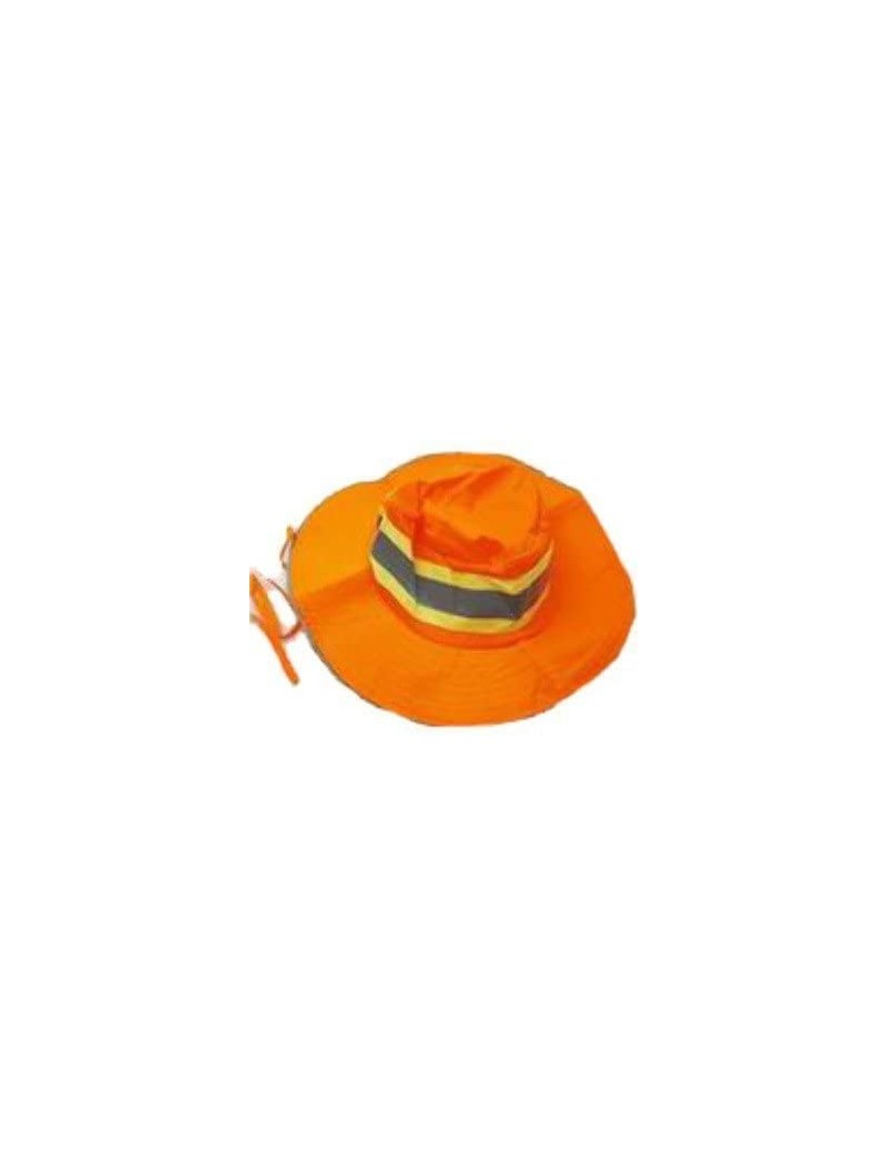 Sun Hats Bright Orange Booney Men's Ventilated Reflective Safety Hat - 1 Piece - CL12CR8LEPT $14.51