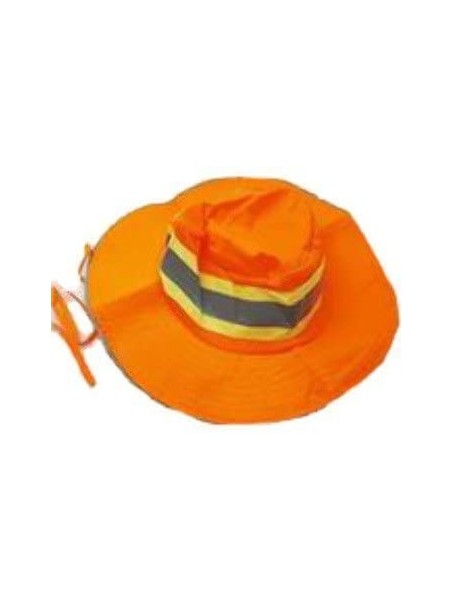 Sun Hats Bright Orange Booney Men's Ventilated Reflective Safety Hat - 1 Piece - CL12CR8LEPT $14.51