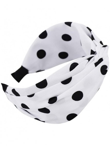 Headbands Knotted Headbands Hairbands Elastic Accessory - White - C718WGKSAA2 $12.61