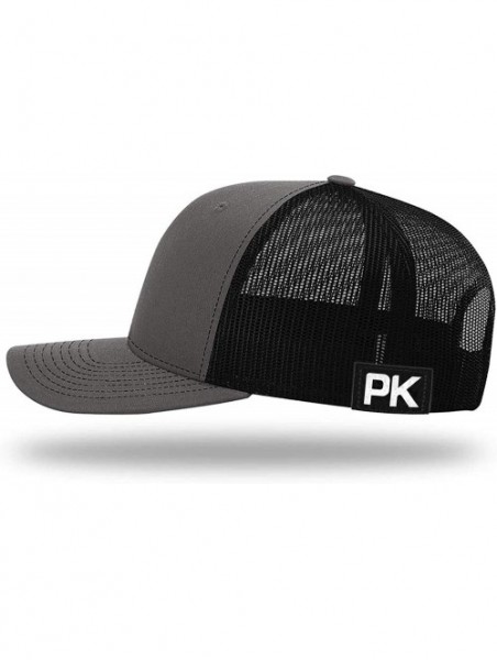 Baseball Caps Trump Train Hat with Mesh Back - Charcoal Front / Black Mesh - C4192U8LNHQ $47.34