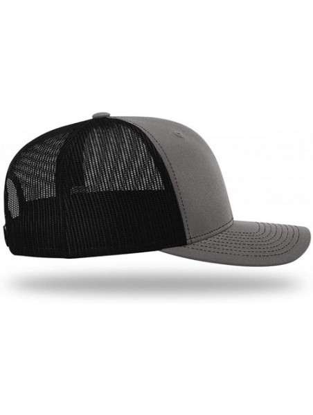 Baseball Caps Trump Train Hat with Mesh Back - Charcoal Front / Black Mesh - C4192U8LNHQ $47.34