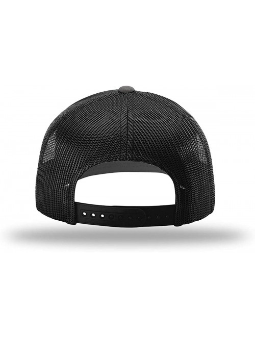 Baseball Caps Trump Train Hat with Mesh Back - Charcoal Front / Black Mesh - C4192U8LNHQ $47.34