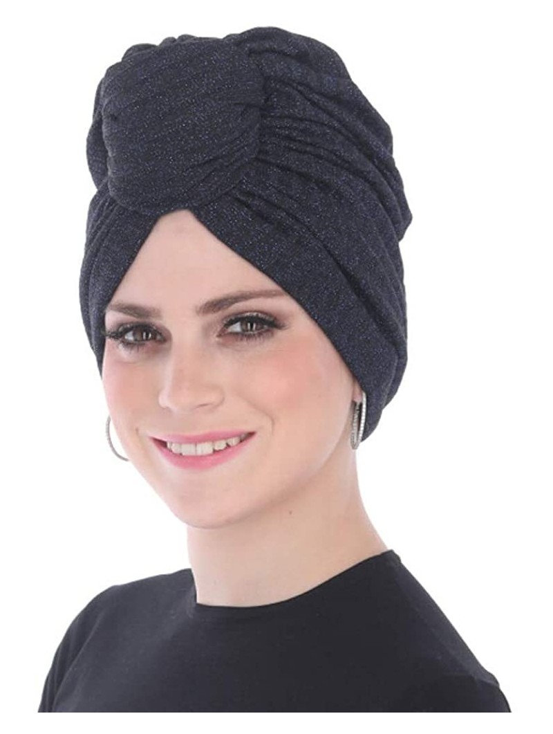 Headbands Turban Headwraps for Women with African Knot & Woven Lurex Thread for Extra Glimmer and Comfort for Cancer - CB193T...