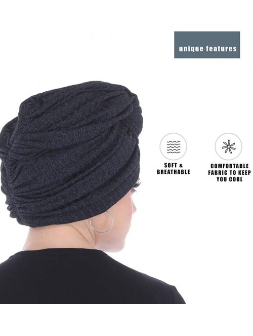 Headbands Turban Headwraps for Women with African Knot & Woven Lurex Thread for Extra Glimmer and Comfort for Cancer - CB193T...