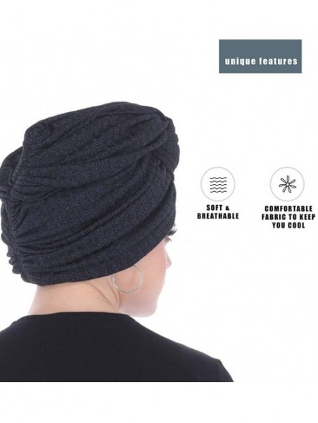 Headbands Turban Headwraps for Women with African Knot & Woven Lurex Thread for Extra Glimmer and Comfort for Cancer - CB193T...