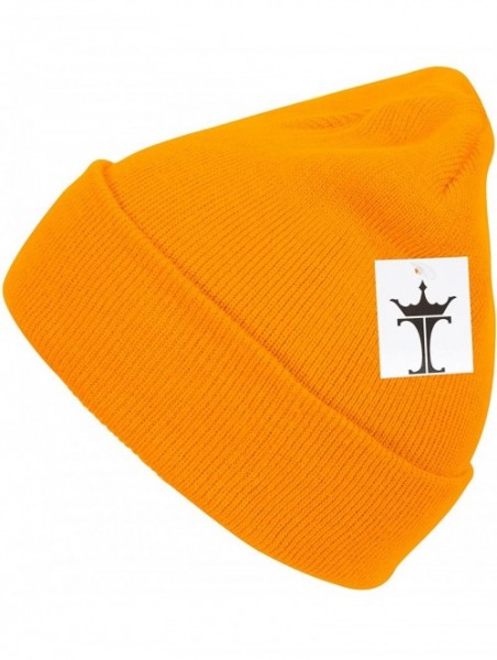 Skullies & Beanies Solid Color Long Beanie - Gold - CR112V0GMWJ $9.97