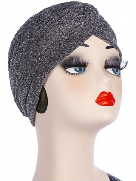 Skullies & Beanies Women Solid India Hat Muslim Ruffle Cancer Chemo Beanie Turban Wrap Cap Seaside Hat Summer Best 2019 New -...