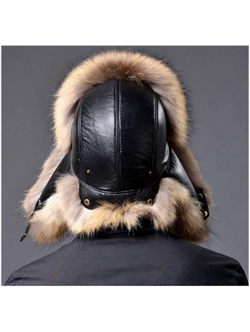 Balaclavas Faux Fur Bomber Hat Russian Ushanka Hat Tapper Hat with Earflap - Camel - C01887RMG7T $35.88