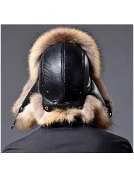 Balaclavas Faux Fur Bomber Hat Russian Ushanka Hat Tapper Hat with Earflap - Camel - C01887RMG7T $35.88