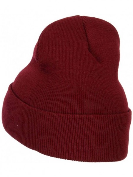 Skullies & Beanies New Mexico Flag Map Embroidered Long Beanie - Maroon - C718K2EZCLL $26.17