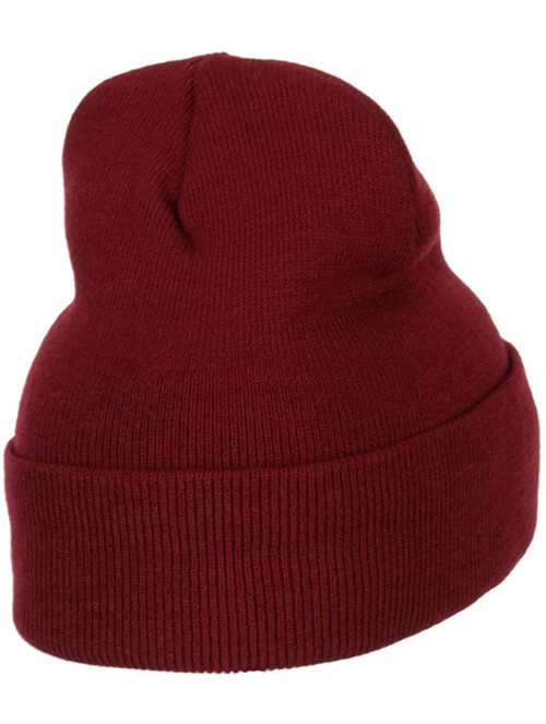 Skullies & Beanies New Mexico Flag Map Embroidered Long Beanie - Maroon - C718K2EZCLL $26.17