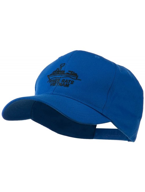 Baseball Caps River Rats Vietnam with Riverboat Embroidered Cap - Royal - CK11HPAM5W5 $31.92