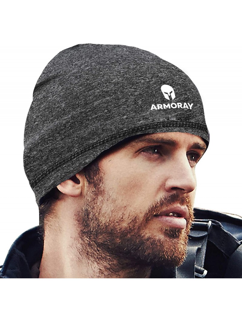 Skullies & Beanies ARMORAY Skull Cap Running Waterproof - Grey - C51939L55RK $10.60