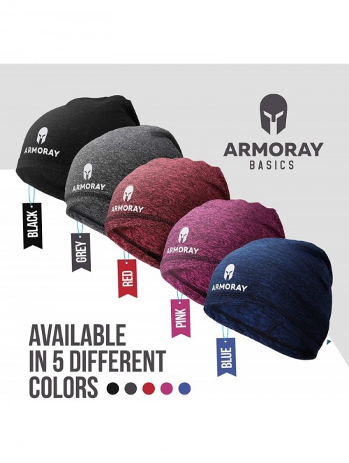 Skullies & Beanies ARMORAY Skull Cap Running Waterproof - Grey - C51939L55RK $10.60