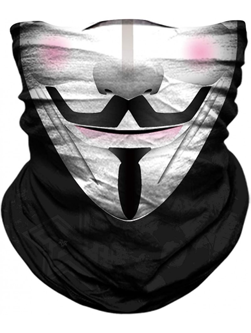 Balaclavas Seamless Bandana Protection Motorcycle Headbands - Clown - CT193Y3NM86 $22.03