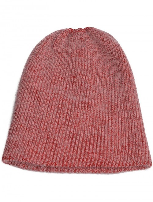 Skullies & Beanies Womens Cashmere Beanie Hat Ski Cap Slouchy Warm Winter Skull Y88 - Red - CK186ND0WWE $14.07