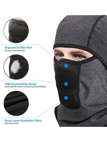 Balaclavas Aegend Windproof Balaclava Motorcycle Snowboard - Gray - CO18IDE7Z52 $9.45