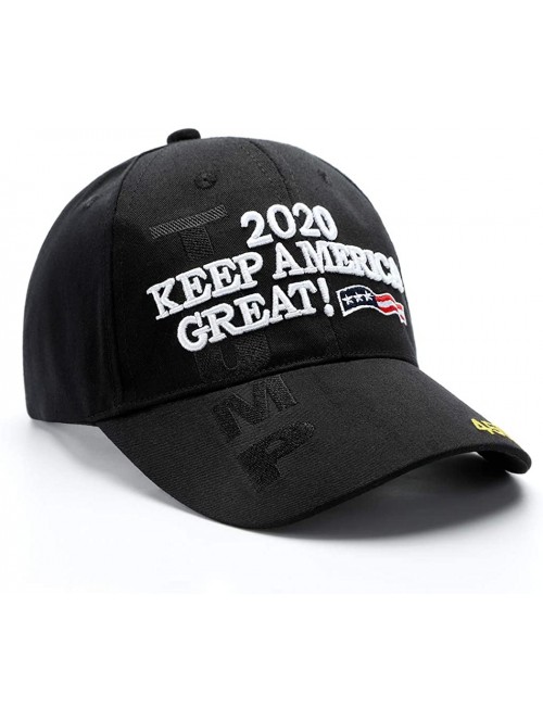 Baseball Caps Donald Trump 2020 Hat Keep America Great Hat 2020 USA Cap Make America Great Again - Black-c - CV18RI0L7I3 $9.34