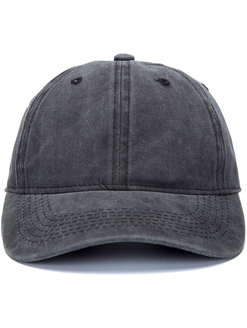 Baseball Caps Custom Embroidered Cowboy Hat Personalized Adjustable Cowboy Cap Add Your Text - Dark Gray - CQ18H9CQ46U $19.80