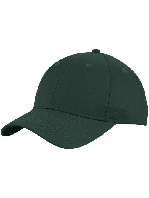 Baseball Caps Men's Uniforming Twill Cap - Dark Green - CK17YTS8ZYT $11.04