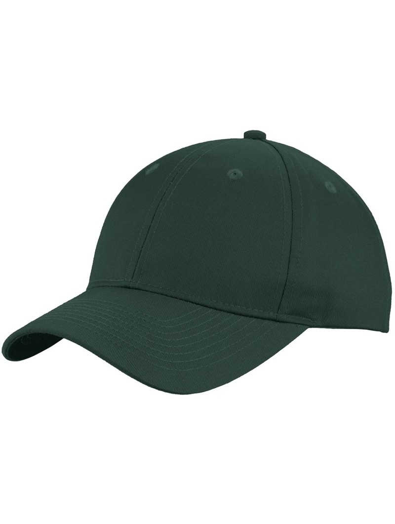 Baseball Caps Men's Uniforming Twill Cap - Dark Green - CK17YTS8ZYT $11.04