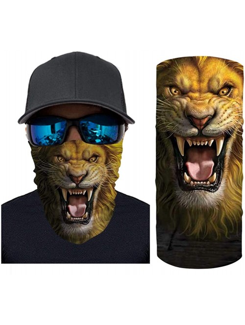 Balaclavas Seamless Bandana for Sun Dust Wind Protection for Riding Motorcycle Cycling Fishing Hunting - Lion - CQ197WLSMOW $...