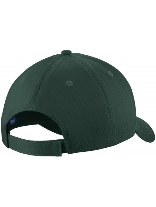 Baseball Caps Men's Uniforming Twill Cap - Dark Green - CK17YTS8ZYT $11.04