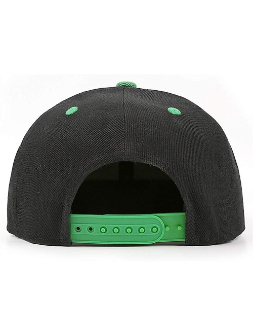 Baseball Caps Unisex Man Baseball Hat Hip Hop Adjustable Mesh Captain-Peterbilt-tiucks-Flat Cap - Green - CX18AHC43Q5 $25.19