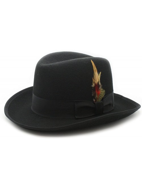 Fedoras Premium Godfather Hat - Black - C912BPOT7LT $38.79