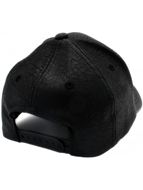 Baseball Caps PU Leather Plain Baseball Cap - Unisex Hat for Men & Women - Adjustable & Structured for Max Comfort - Black - ...