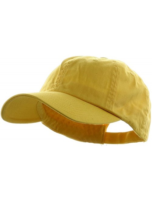 Baseball Caps Low Profile Dyed Cotton Twill Cap - Yellow - CY112GBZUL7 $10.16