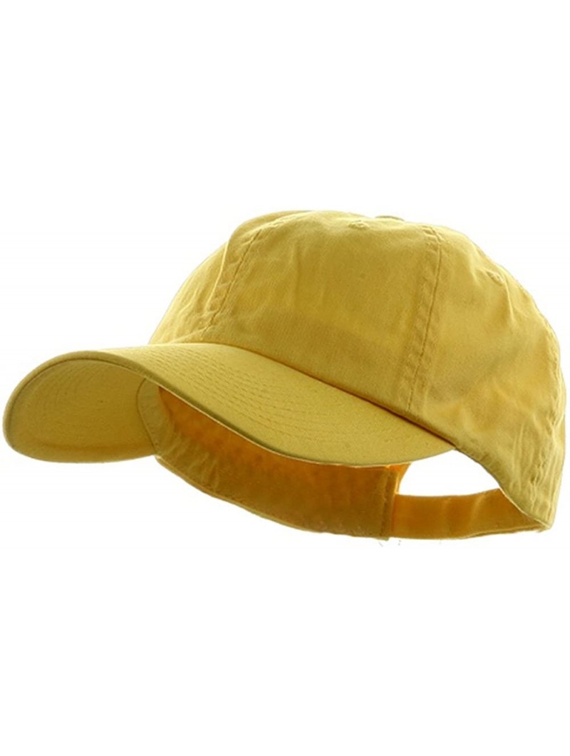 Baseball Caps Low Profile Dyed Cotton Twill Cap - Yellow - CY112GBZUL7 $10.16