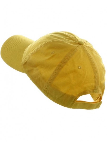 Baseball Caps Low Profile Dyed Cotton Twill Cap - Yellow - CY112GBZUL7 $10.16