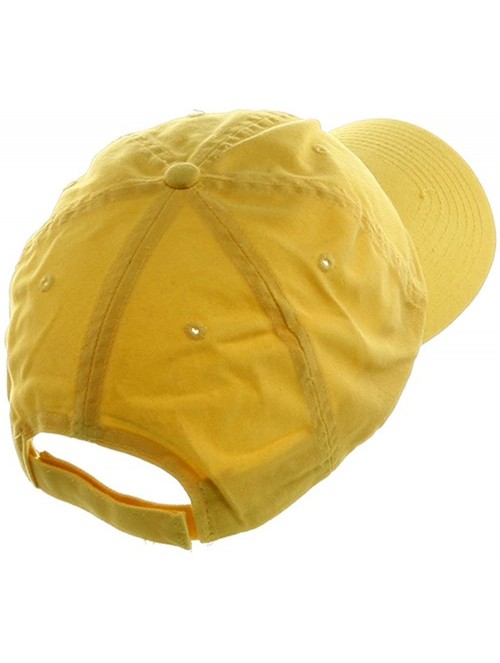 Baseball Caps Low Profile Dyed Cotton Twill Cap - Yellow - CY112GBZUL7 $10.16