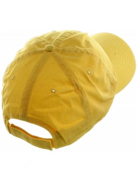 Baseball Caps Low Profile Dyed Cotton Twill Cap - Yellow - CY112GBZUL7 $10.16