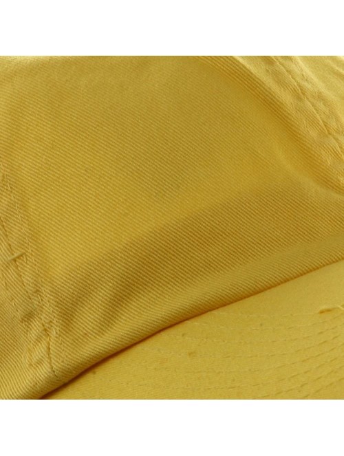 Baseball Caps Low Profile Dyed Cotton Twill Cap - Yellow - CY112GBZUL7 $10.16