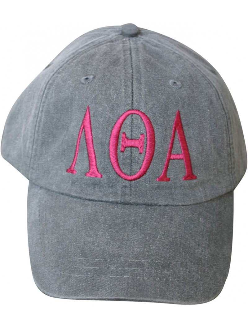 Baseball Caps Womens Lambda Theta Alpha Baseball Cap - Charcoal - CY129UNDSQR $26.20