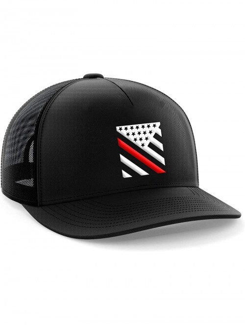 Baseball Caps American Flag Snapback Hat - Embossed Logo American Cap for Men Women Sports Outdoor - Red Line Crest - CC18GWI...