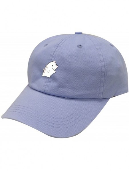 Baseball Caps Cute Cat Cotton Baseball Dad Cap - Sky - C5182HARESE $13.69