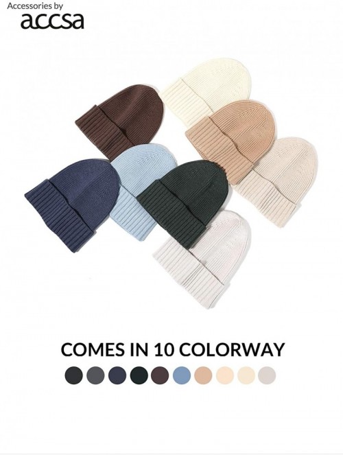 Skullies & Beanies Men Women Beanie Warm Winter Soft Cuff Slouchy Knit Hat 2 Pack - Light Grey and Khaki - CX194R55REA $10.54