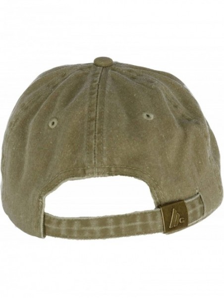 Baseball Caps Pigment Dyed Cotton Twill Cap - Khaki - CG1889SGUOD $9.92